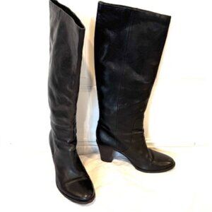 Gorgeous Moma Tall Black Heeled Boots (ladies 9)